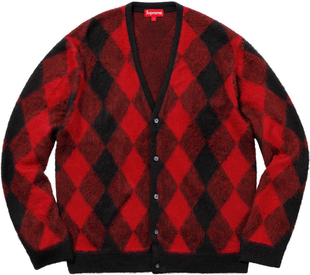 Brushed Argyle Cardigan view 4